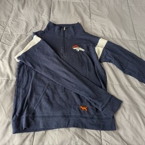 PINK Denver Broncos quarter zip